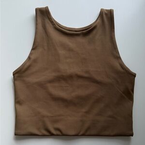 Girlfriend Collective Dylan Tank Bra in Spruce